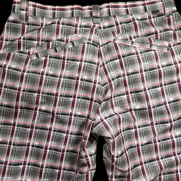 Oakley Men's Plaid Golf Pants - Black, Gray, and Pink Size 36x33 - Picture 2 of 10